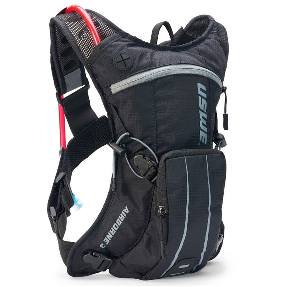 USWE AIRBORNE 3L MTB HYDRATION PACK BLK/GRY #