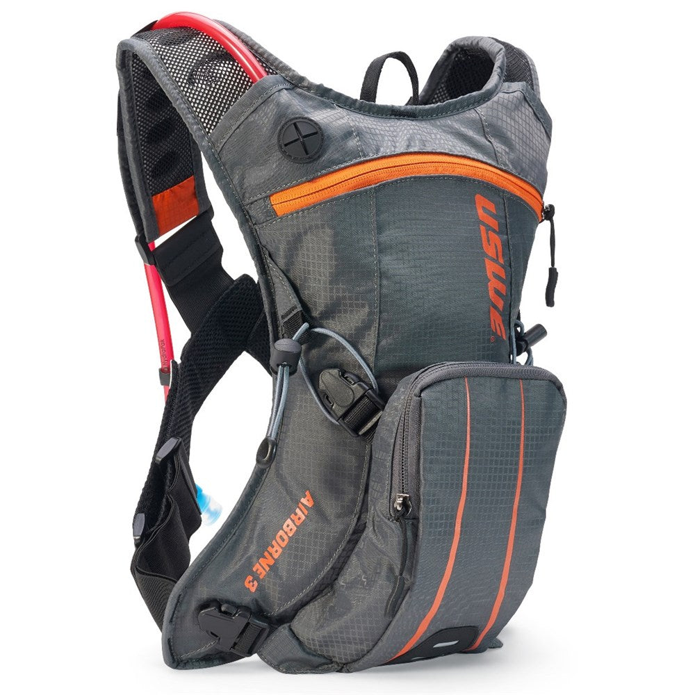 USWE AIRBORNE 3L MTB HYDRATION PACK GRY/ORG #
