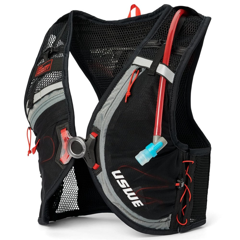 USWE RUSH 8L BIKE HYDRATION VEST CARBON BLK (LG)
