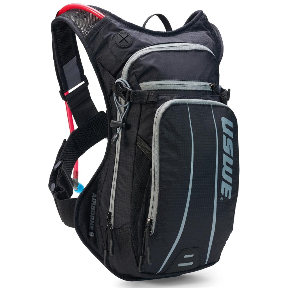 USWE AIRBORNE 9L MTB HYDRATION PACK BLK/GRY #
