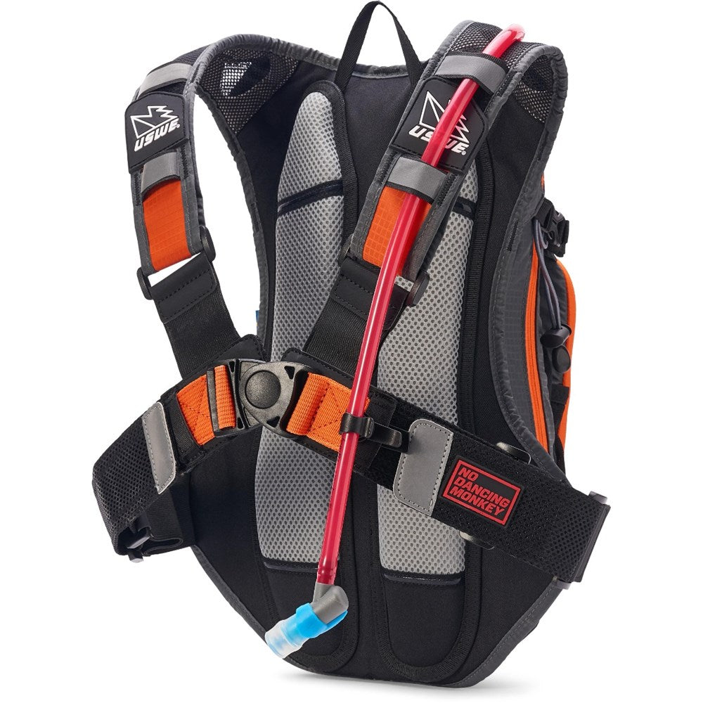 USWE AIRBORNE 9L MTB HYDRATION PACK GRY/ORG #