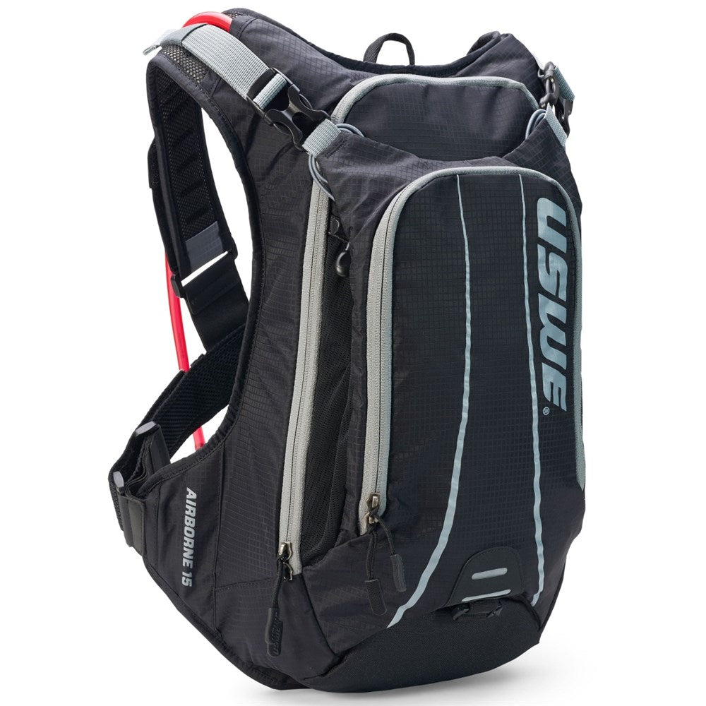 USWE AIRBORNE 15L MTB HYDRATION PACK BLK/GRY