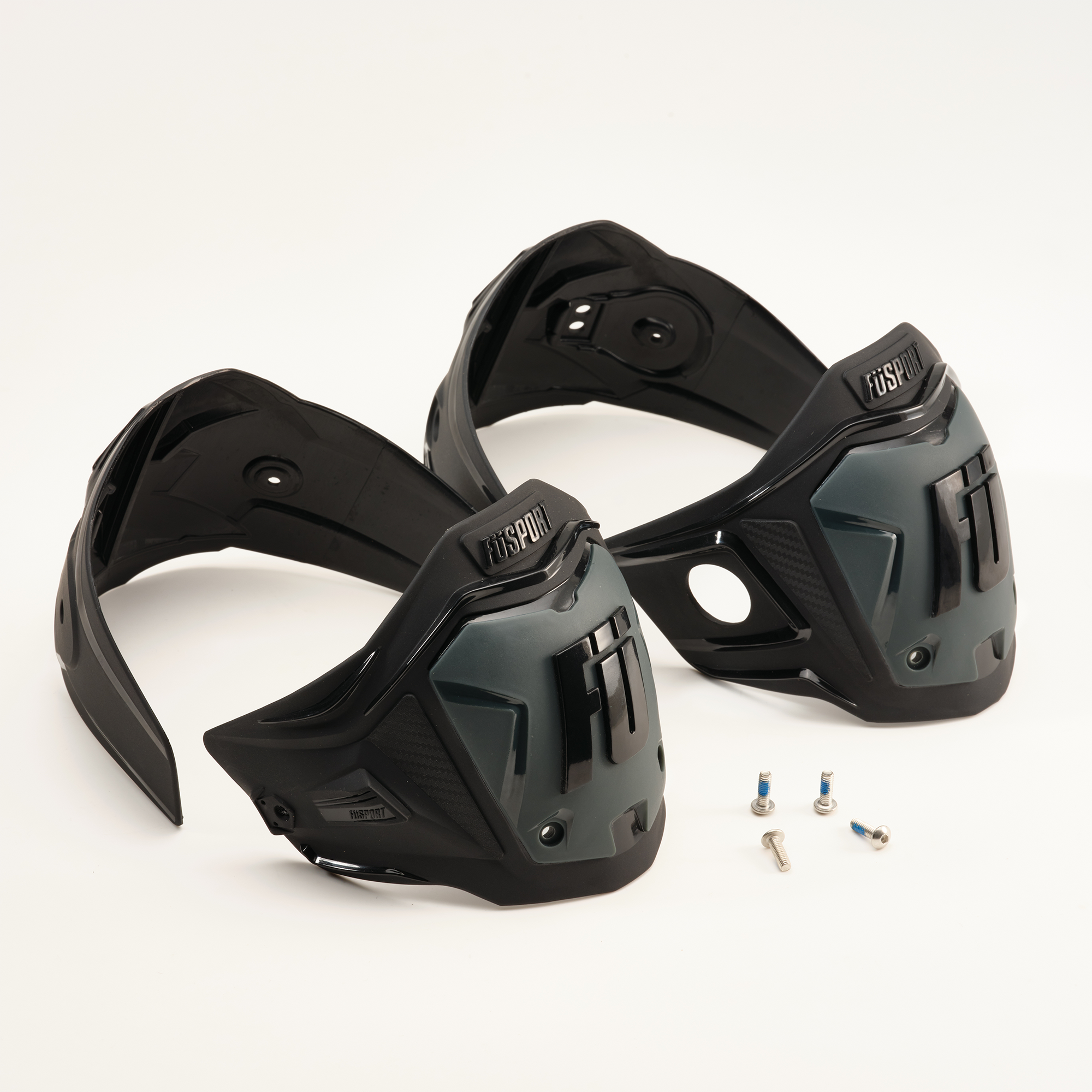 XR1 SHIN/CALF PLATE BLACK (1 SET) BLACK