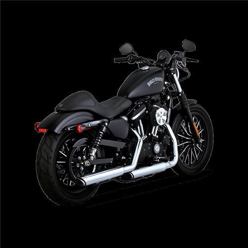 V&H TWIN SLASH 3IN SLIP-ONS PCX CHROME SPORTSTER 14-21 (WAS V16861)