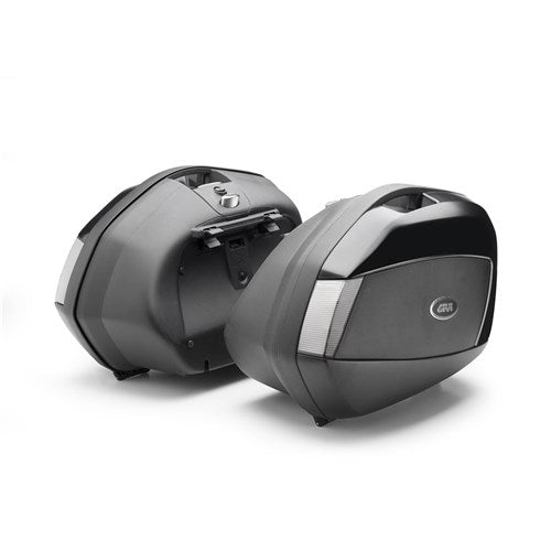 GIVI SIDE CASES (PAIR) 35L EACH TECH BLACK/CLEAR (ONLY FOR USE WITH PLX/PLXR FRAMES)