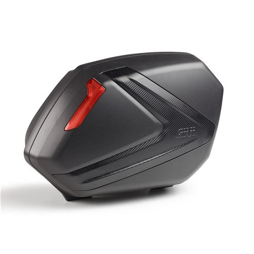 GIVI SIDE CASES (PAIR) 37L EACH BLACK/RED/CARBON (FOR USE ONLY WITH PLX/PLXR FRAMES)