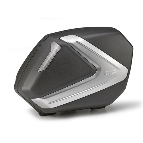 GIVI SIDE CASES (PAIR) 37L EACH TECH BLACK/CLEAR/SILVER (FOR USE ONLY WITH PLX/PLXR FRAMES)