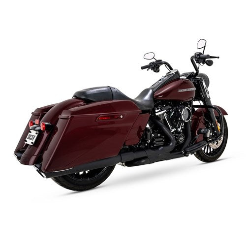 V & H TWIN SLASH ROUND SLIP-ONS BLACK TOURING 17-24