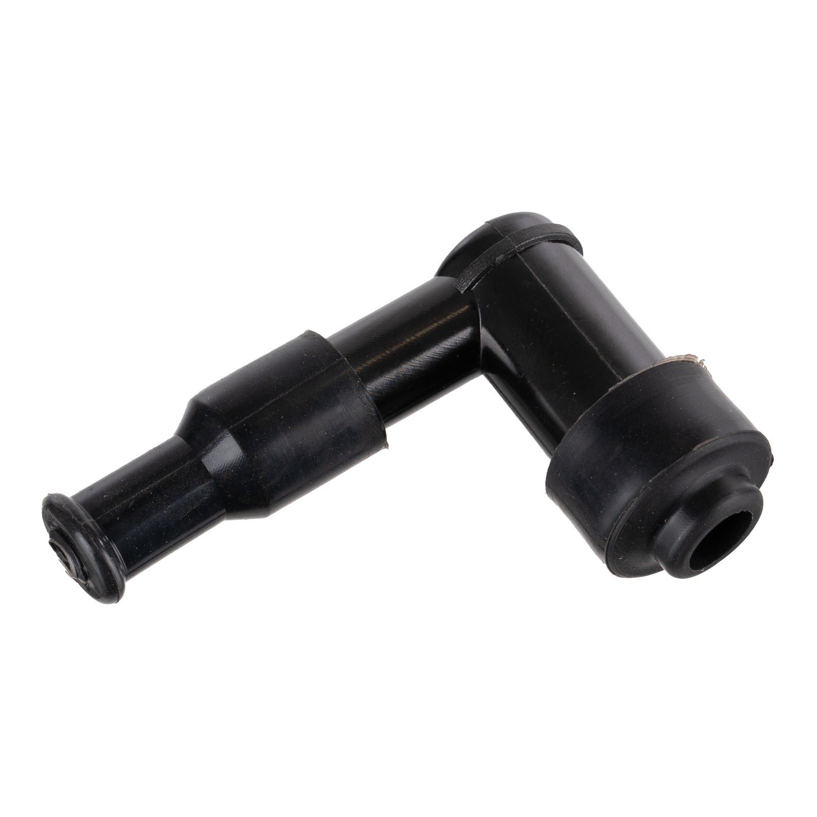 Whites Spark Plug Cap (Replaces LB05E) Right Angle - Black