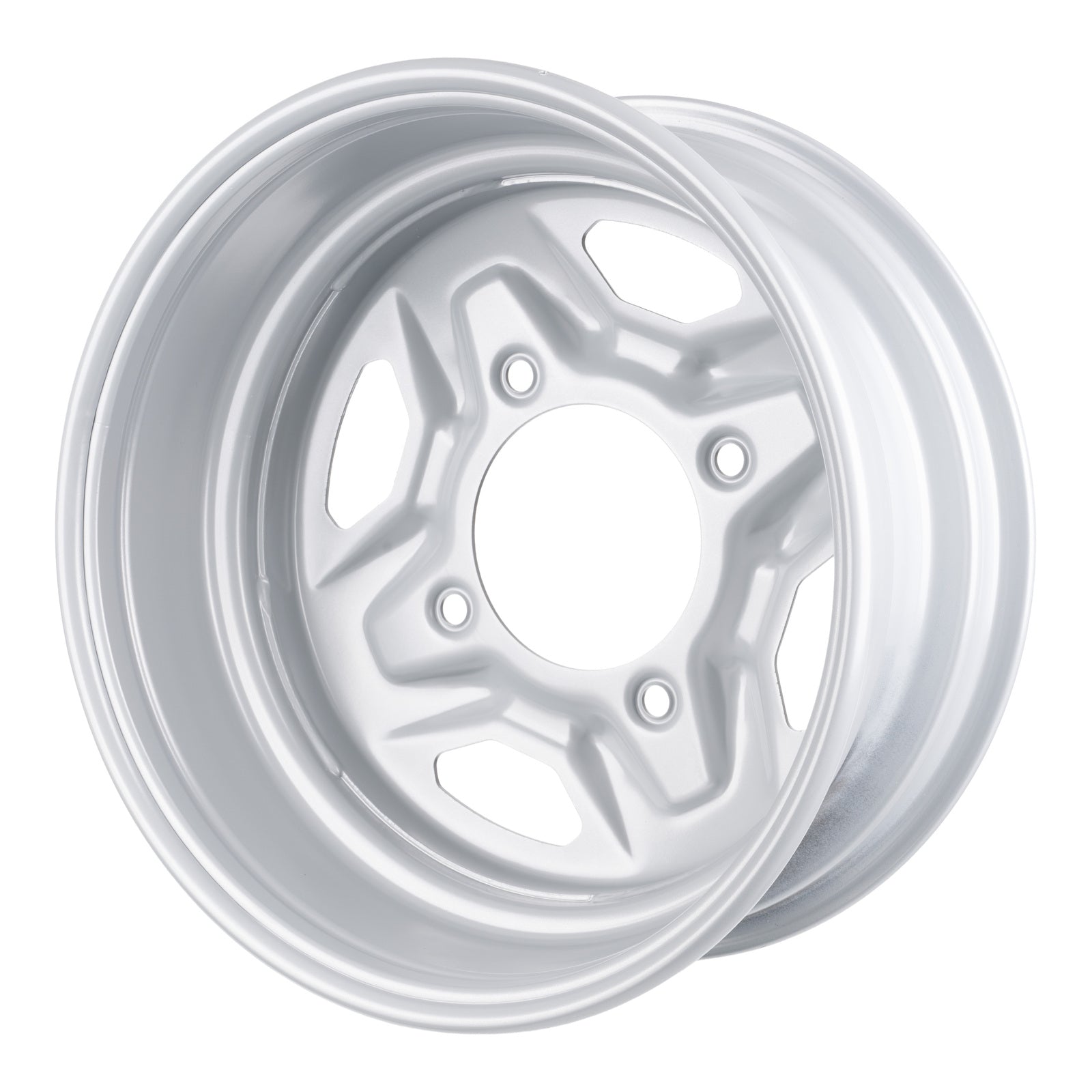 Whites ATV/UTV Steel Rim 14x6 Polaris Front 4/156 +40.2 - Silver