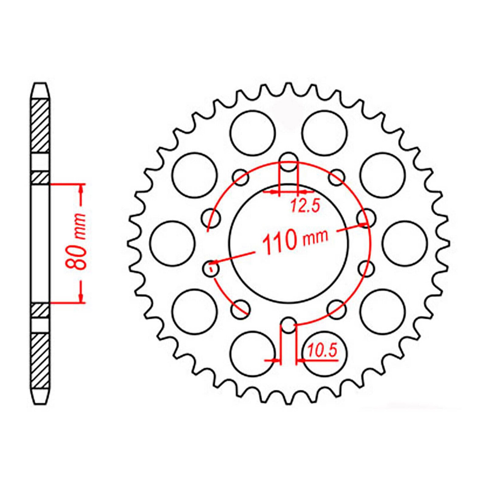 XAM Sprocket Kit Triumph Daytona 1200 X-Ring Gold 18/43