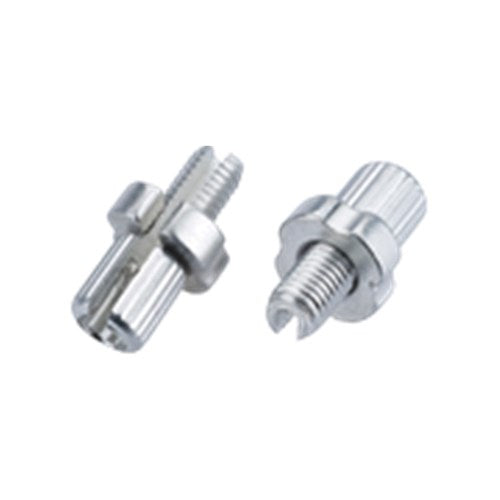 X-TECH BRAKE LEVER BARREL ADJUSTER GROOVED M7 SILVER 10 PCS