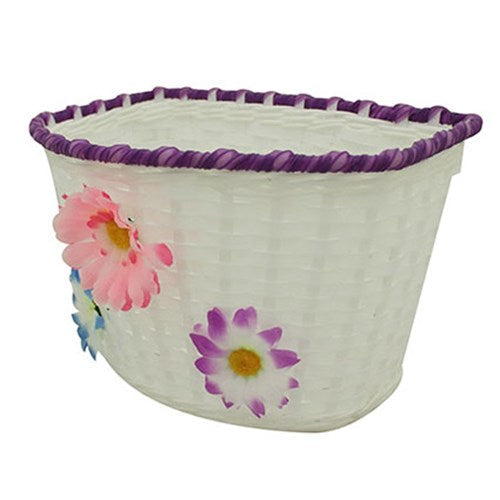 #X-TECH BASKET FRONT KIDS PINK FLOWERS (2I2)