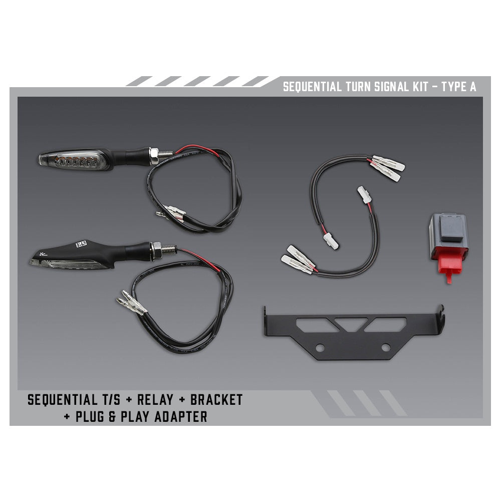Yoshimura Type A Sequential Signal Kit for V2 Fender Eliminators
