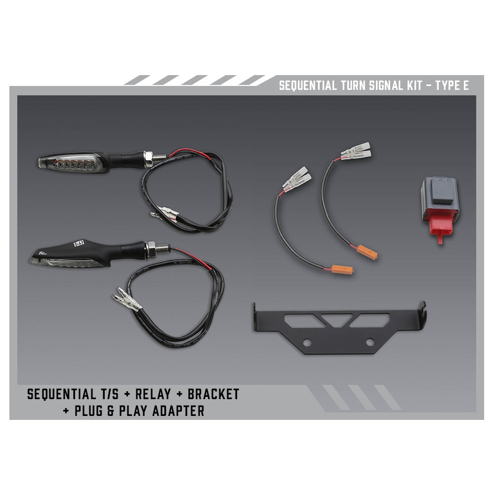 Yoshimura Type E Sequential Signal Kit for V2 Fender Eliminators
