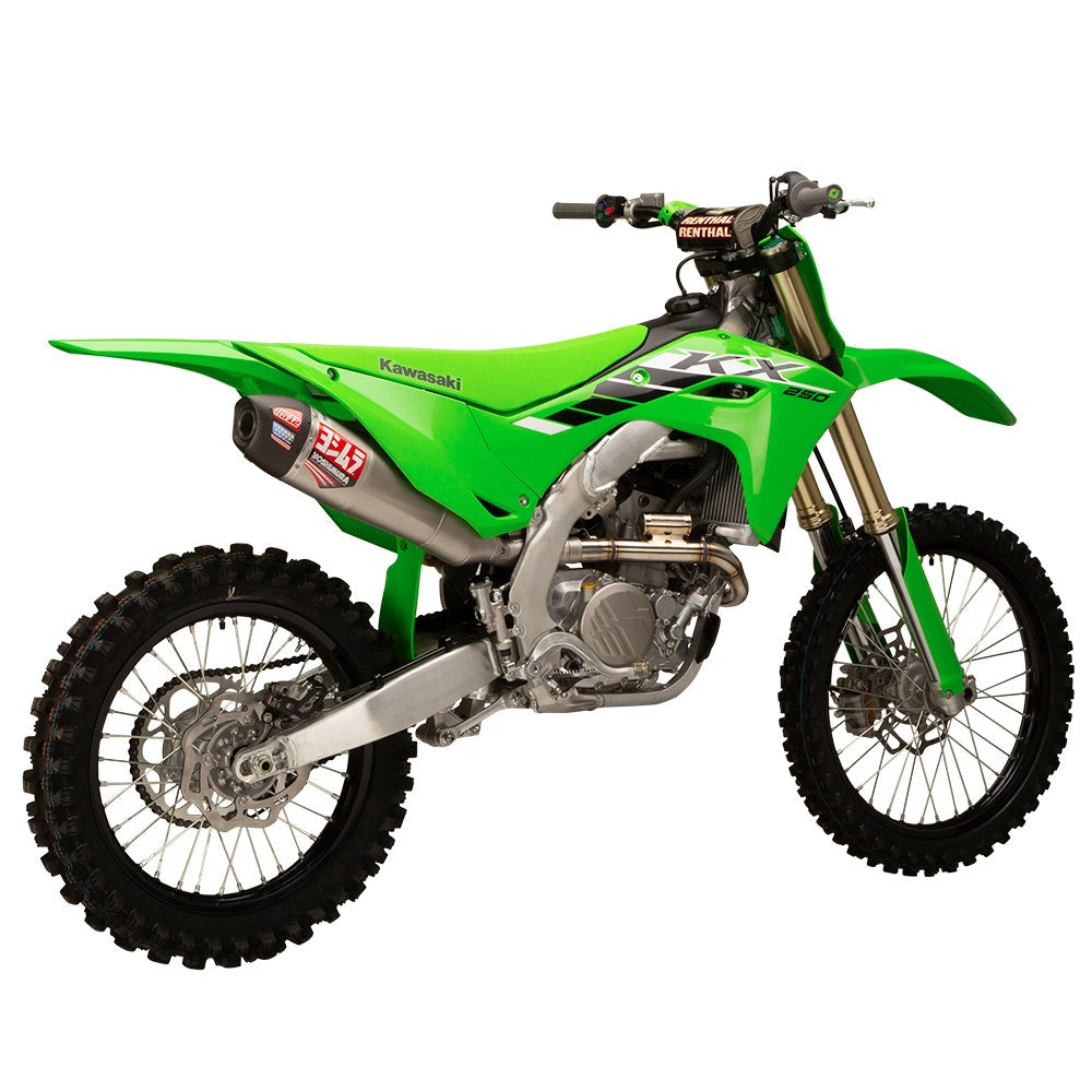 Yoshimura KX250/X 2025 RS-12 Stainless Full Exhaust, w/ Stainless Muffler