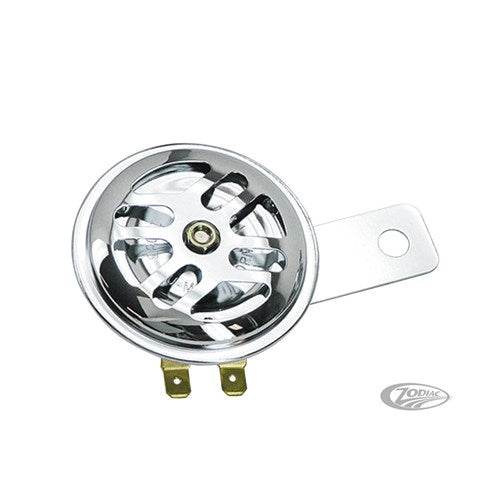 ZODIAC HORN CHR 2.25 INCH X-FILE MINI DOUBLE BRACKET