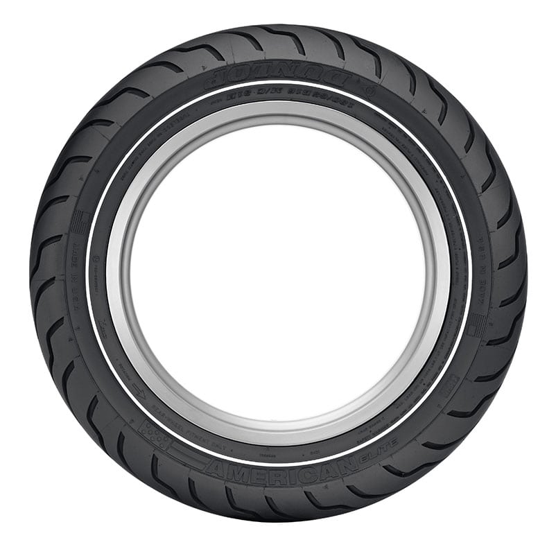 Dunlop American Elite Tyre - Narrow White Sidewall