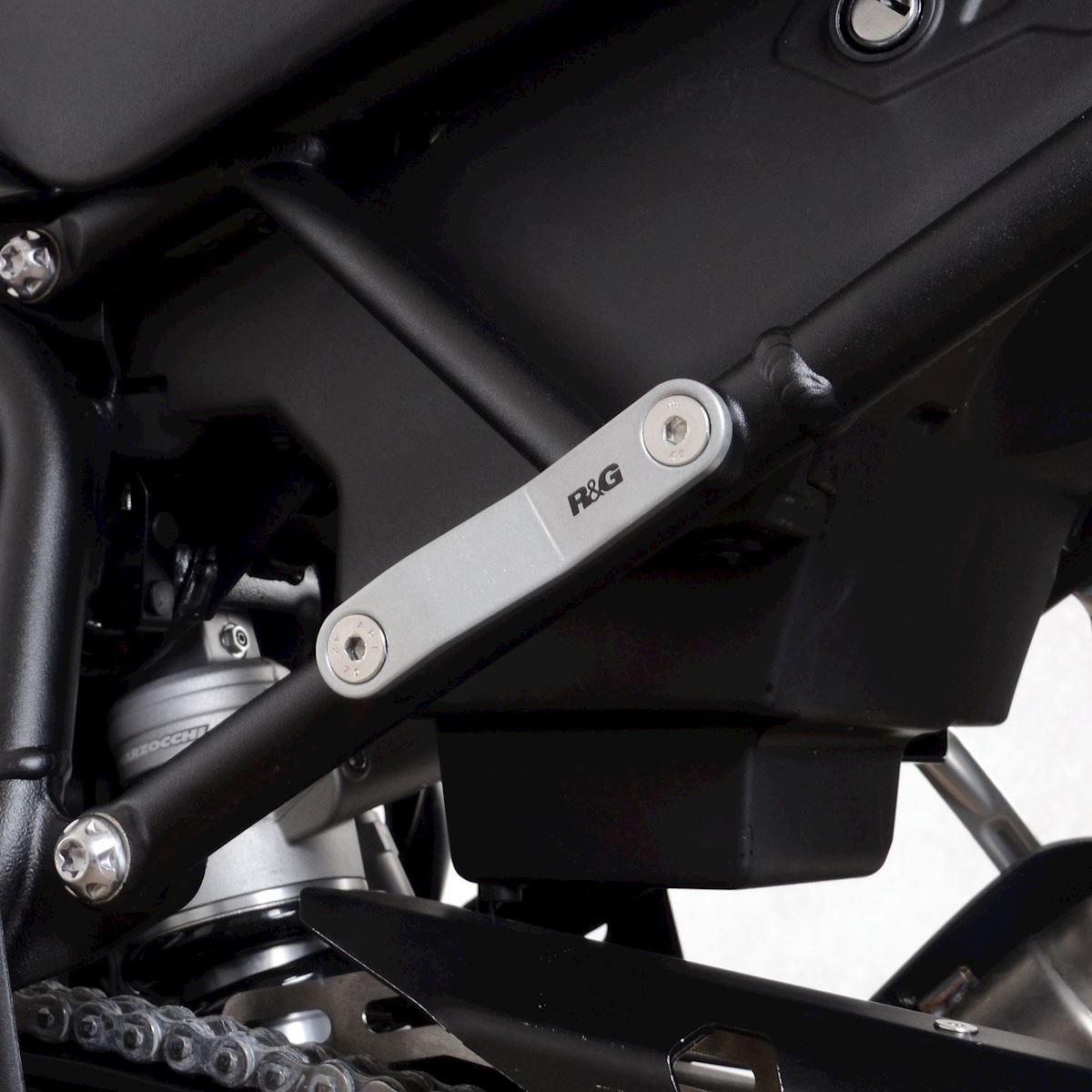 Rear Footrest Plates (pair, silver), Triumph Tiger 900 '20-