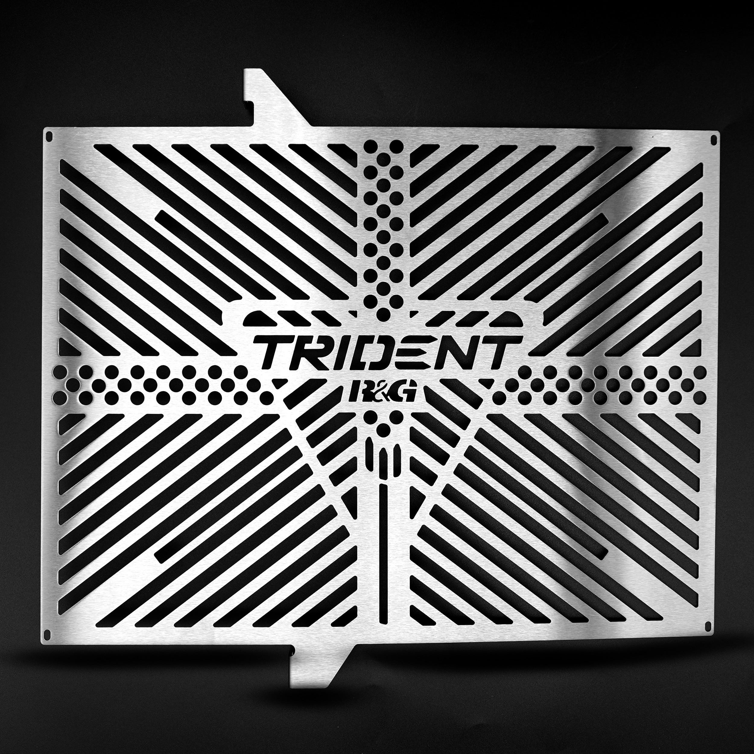 Branded Radiator Guard stainless -Trident (660) '21-