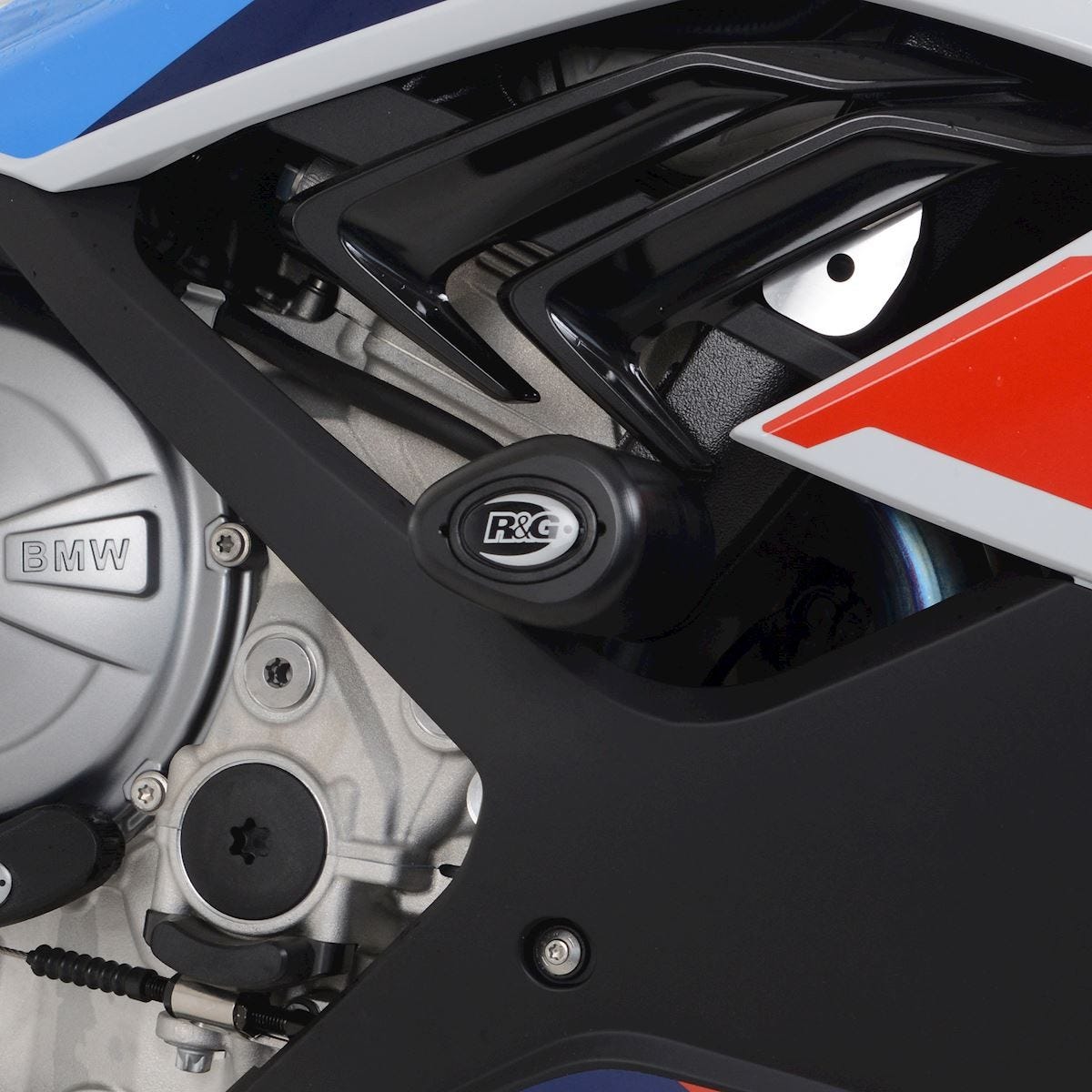 R&G Aero Crash Protectors (asymmetrical R,wht),M1000RR '21