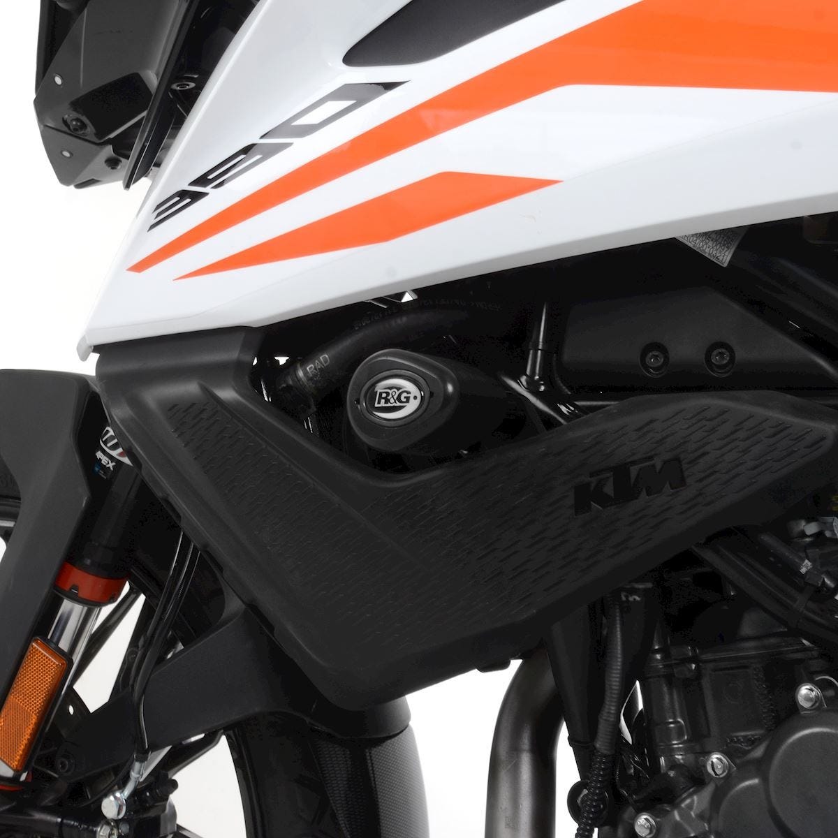 R&G Aero Crash Protectors (WHITE), KTM 390 Adventure '20-