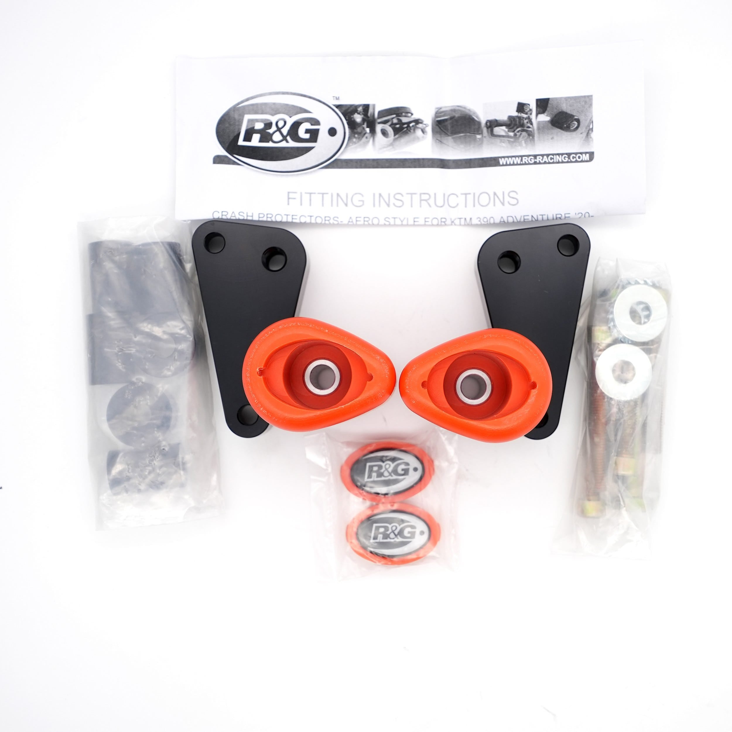 R&G Aero Crash Protectors (ORANGE), KTM 390 Adventure '20-