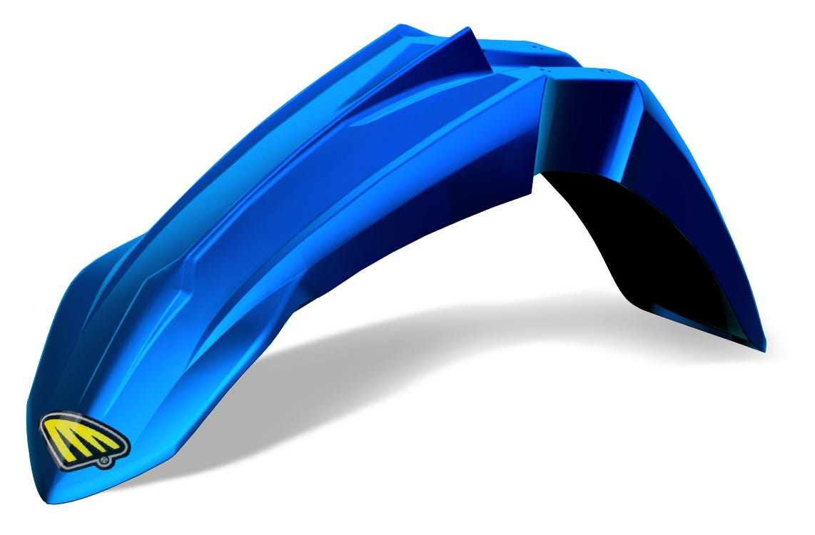 2018 YAM YZ450F FRONT FENDER WHT