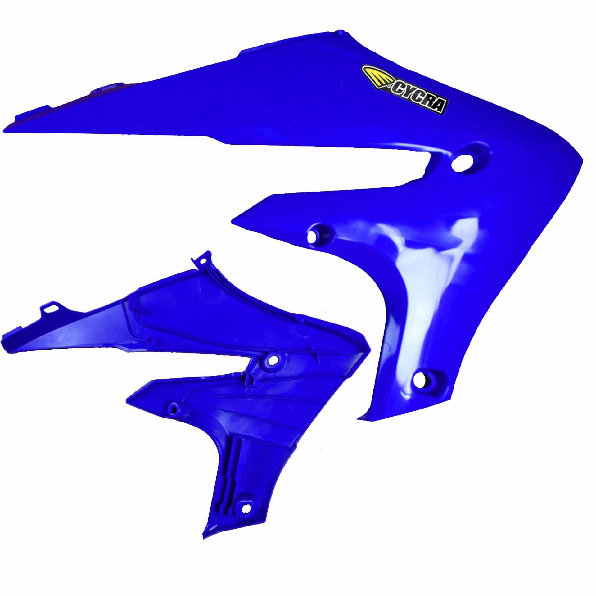 2018 YAM YZ450F POWERFLOW RADIATOR SHROUDS BLU
