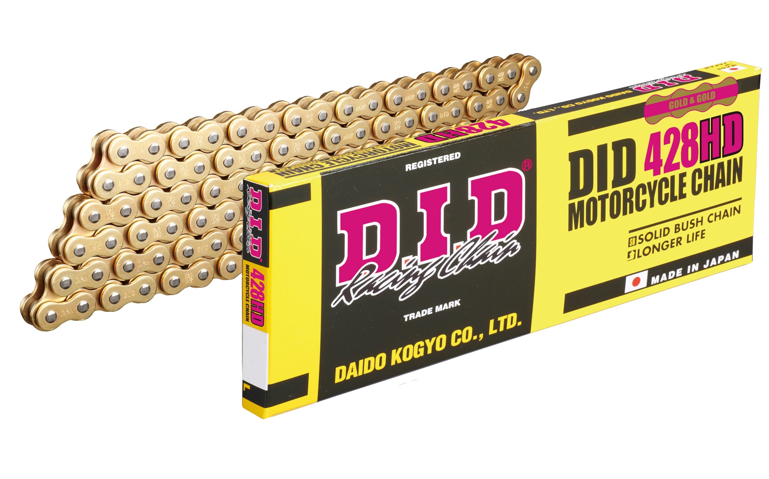 DID #428 HD Standard S/Bush 104L RJ - Clip BK