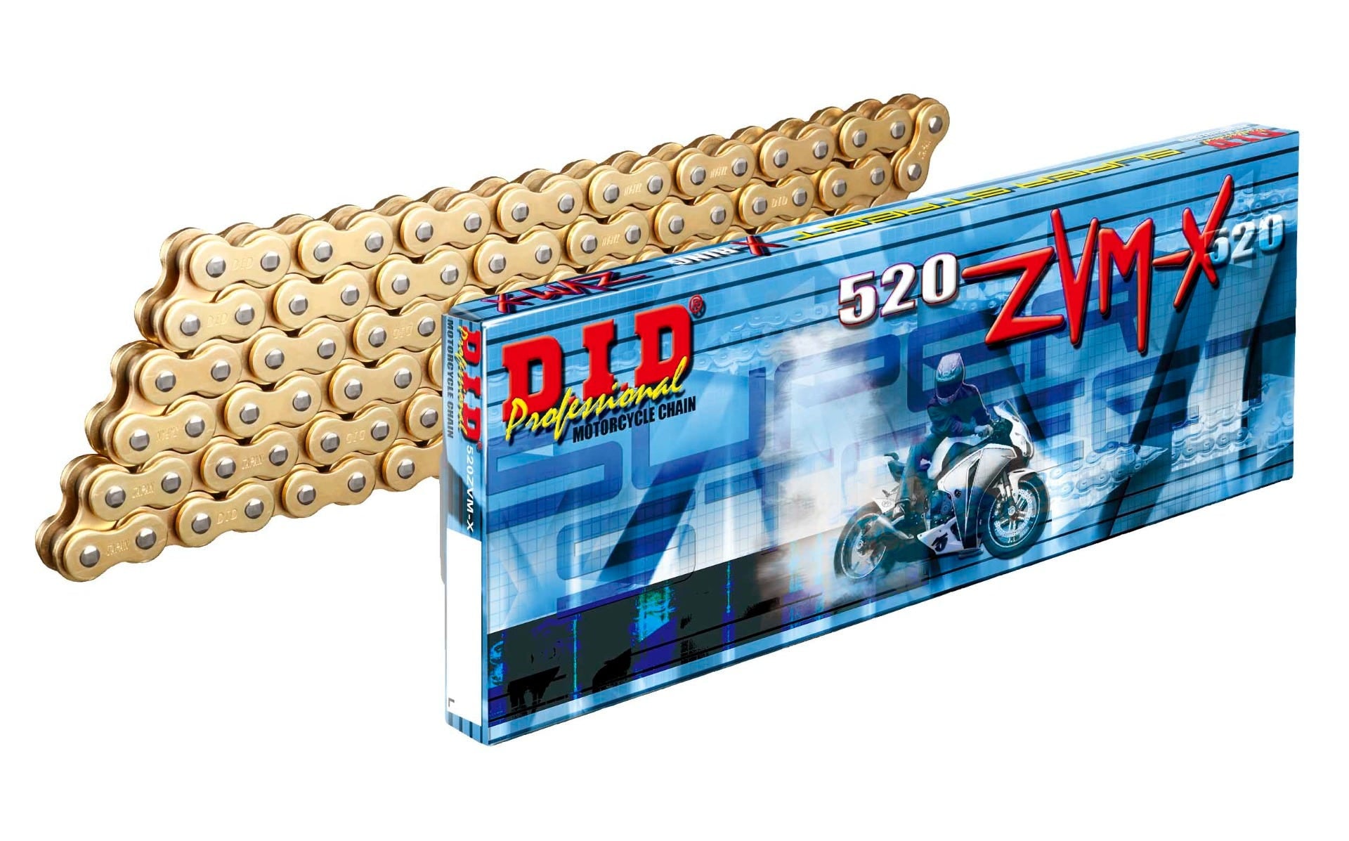 DID #520 ZVMX Super X-Ring 120L ZJ - Rivet GOLD