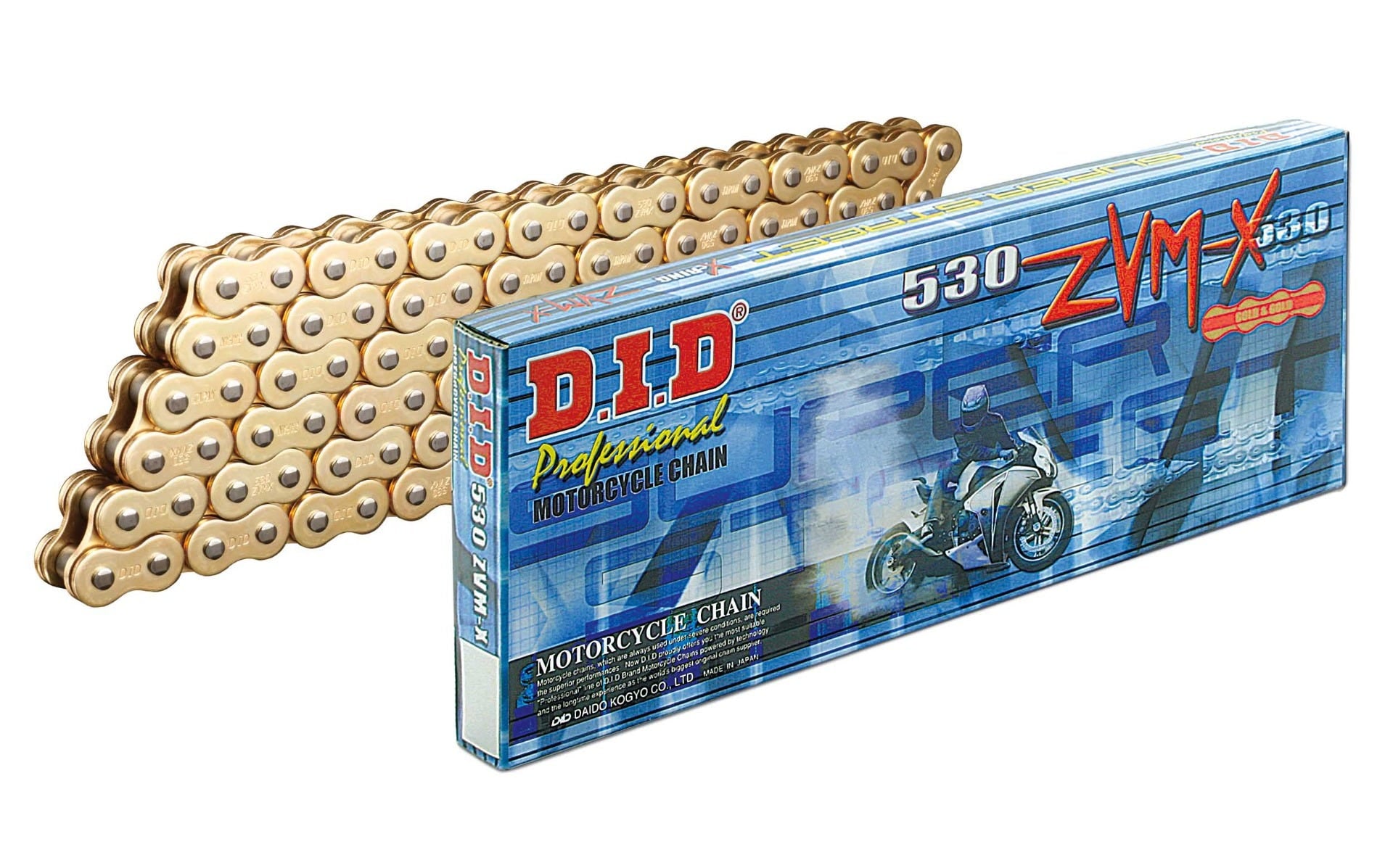 DID #530 ZVMX Super X-Ring 160L ZJ - Rivet GOLD