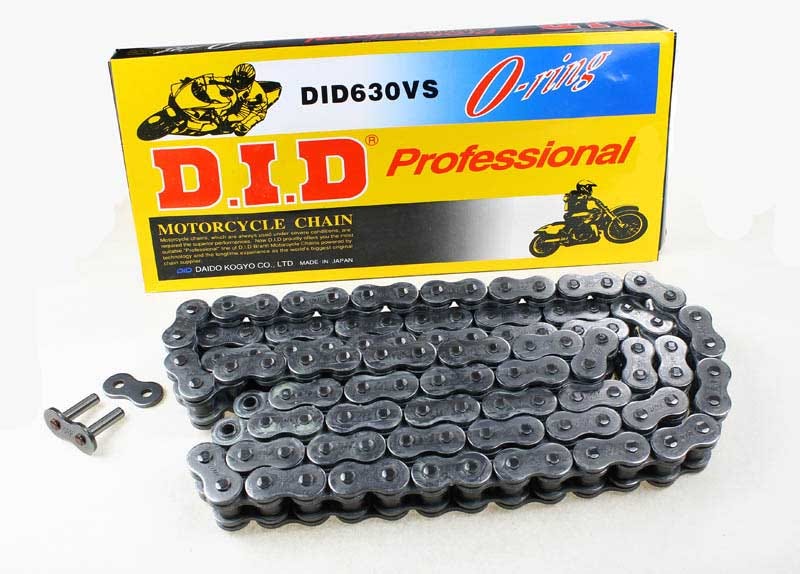 DID #630 VS Standard O-Ring 102L FJ - Clip BK