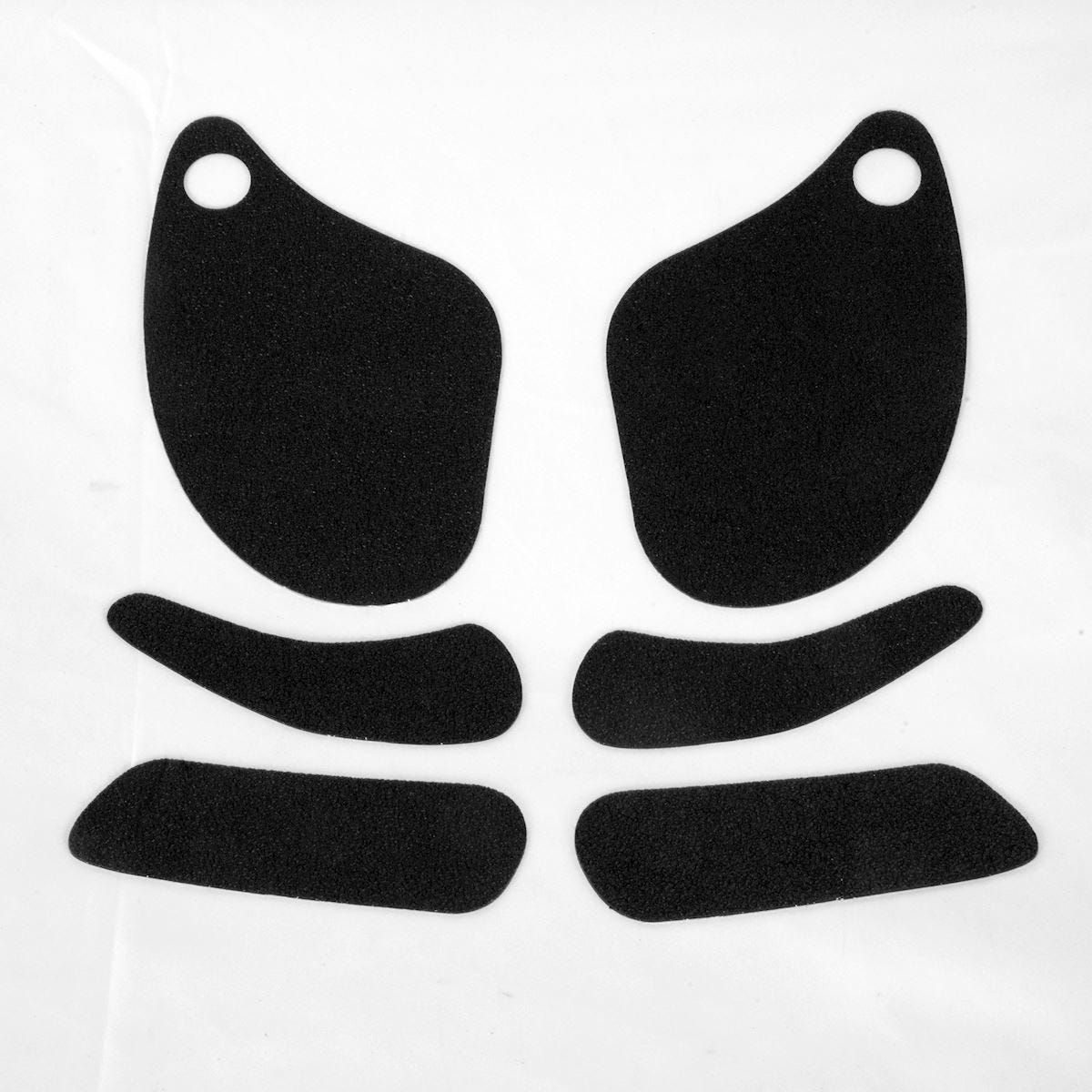 Kawasaki ZX6R Traction Grips 2005-2006 : Clear 6-Grip Kit
