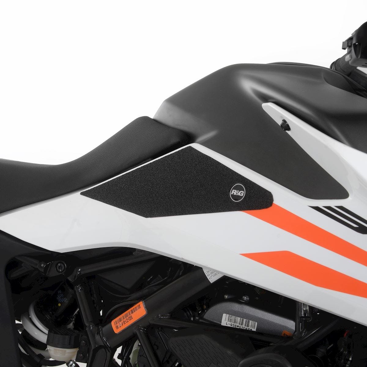 R&G KTM 390 Adventure '20- Tank Grips : Clear 2-Grip Kit