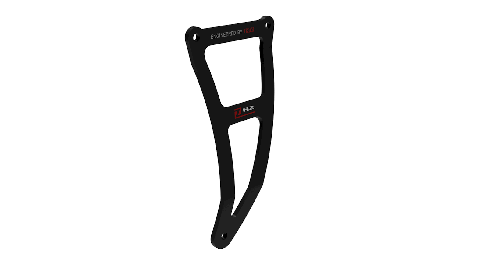 Exh Hanger & rear ft/rest blanking (kit),BLK/ RD,RH,Z H2