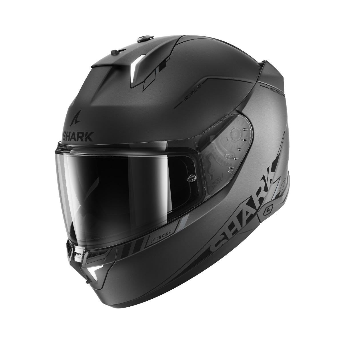 SHARK SKWAL i3 BLANK SP MAT ANT BLK SIL XXL