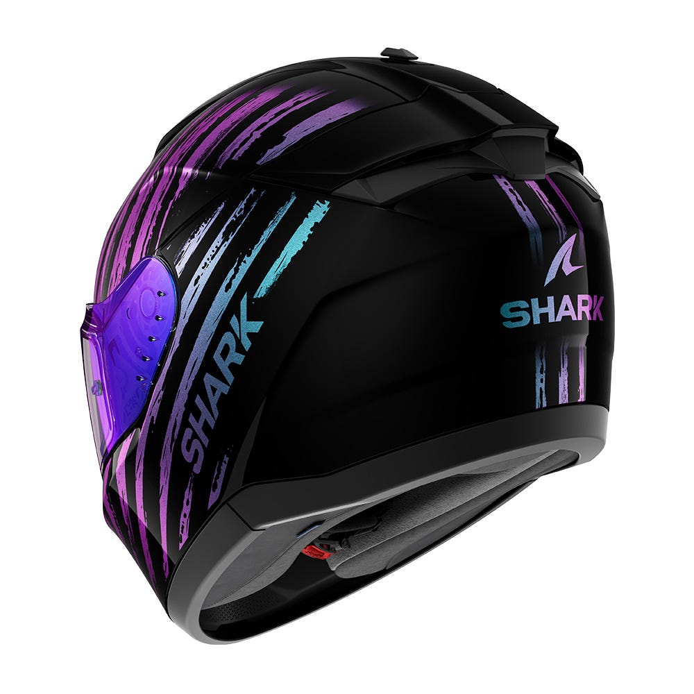 Shark Ridill 2 Assya Helmet - Black/Violet/Black