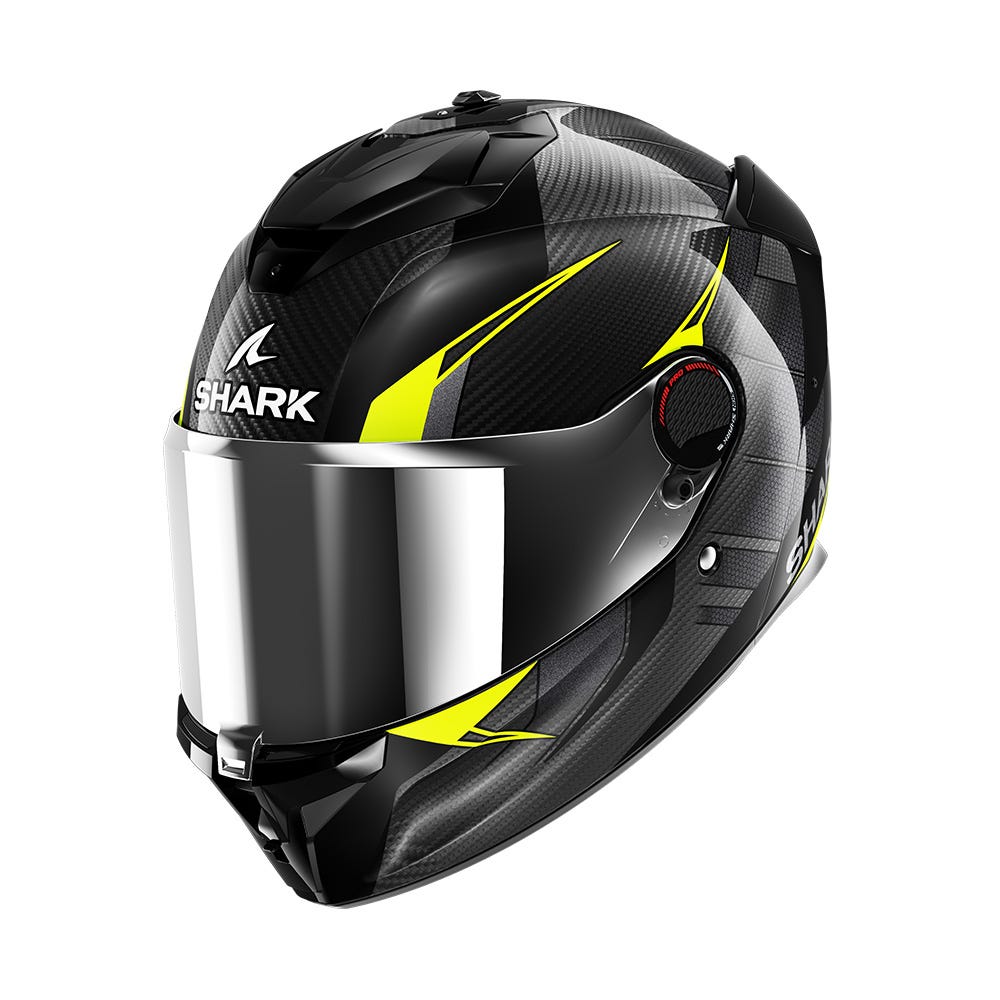 SHARK SPARTAN GT PRO KULTRAM CARBON BLACK YELLOW XS