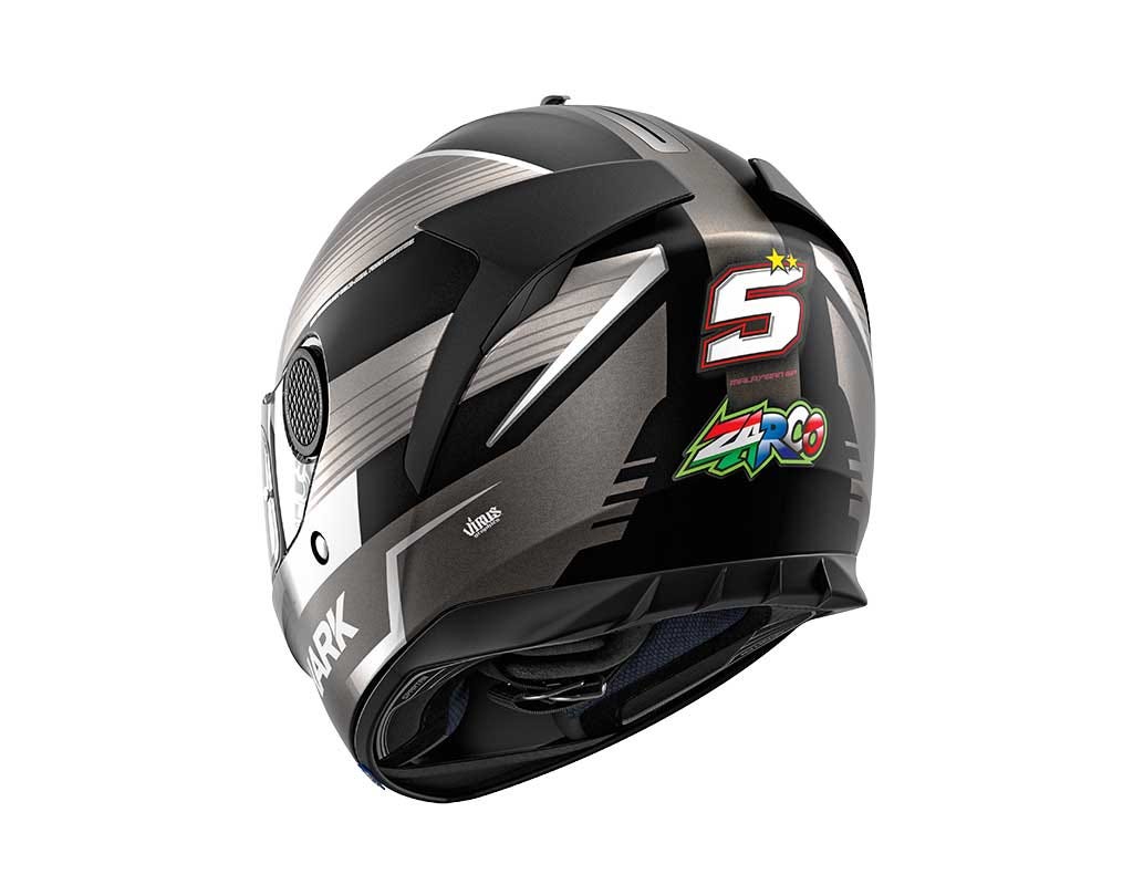 Shark Spartan Replica Zarco Malaysian GP Mat Helmet