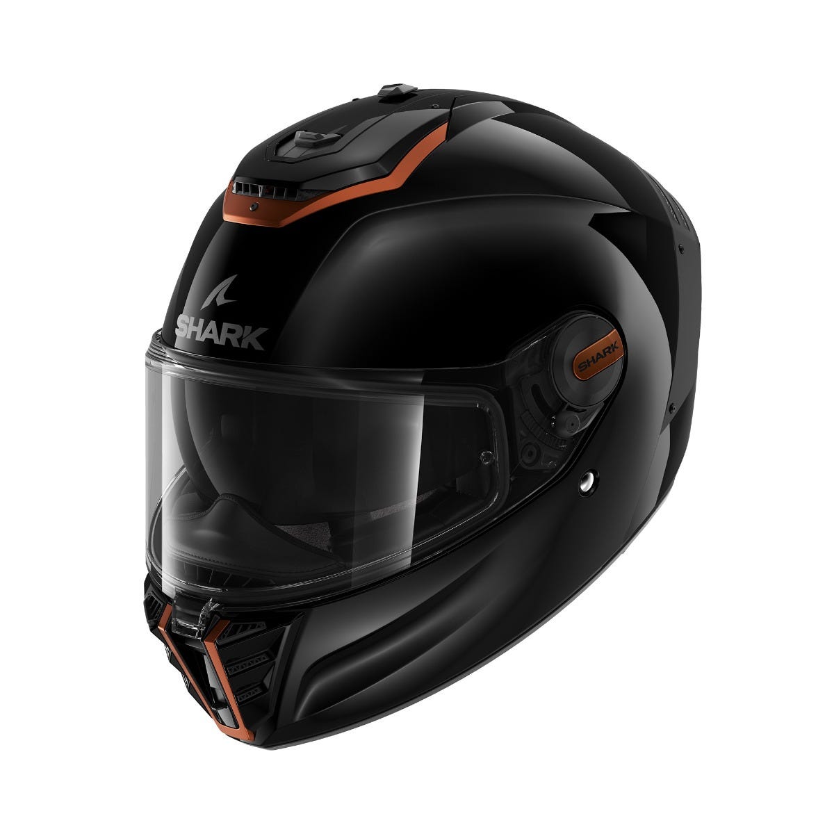 SHARK SPARTAN RS BLANK SP GLOSS BLK XS