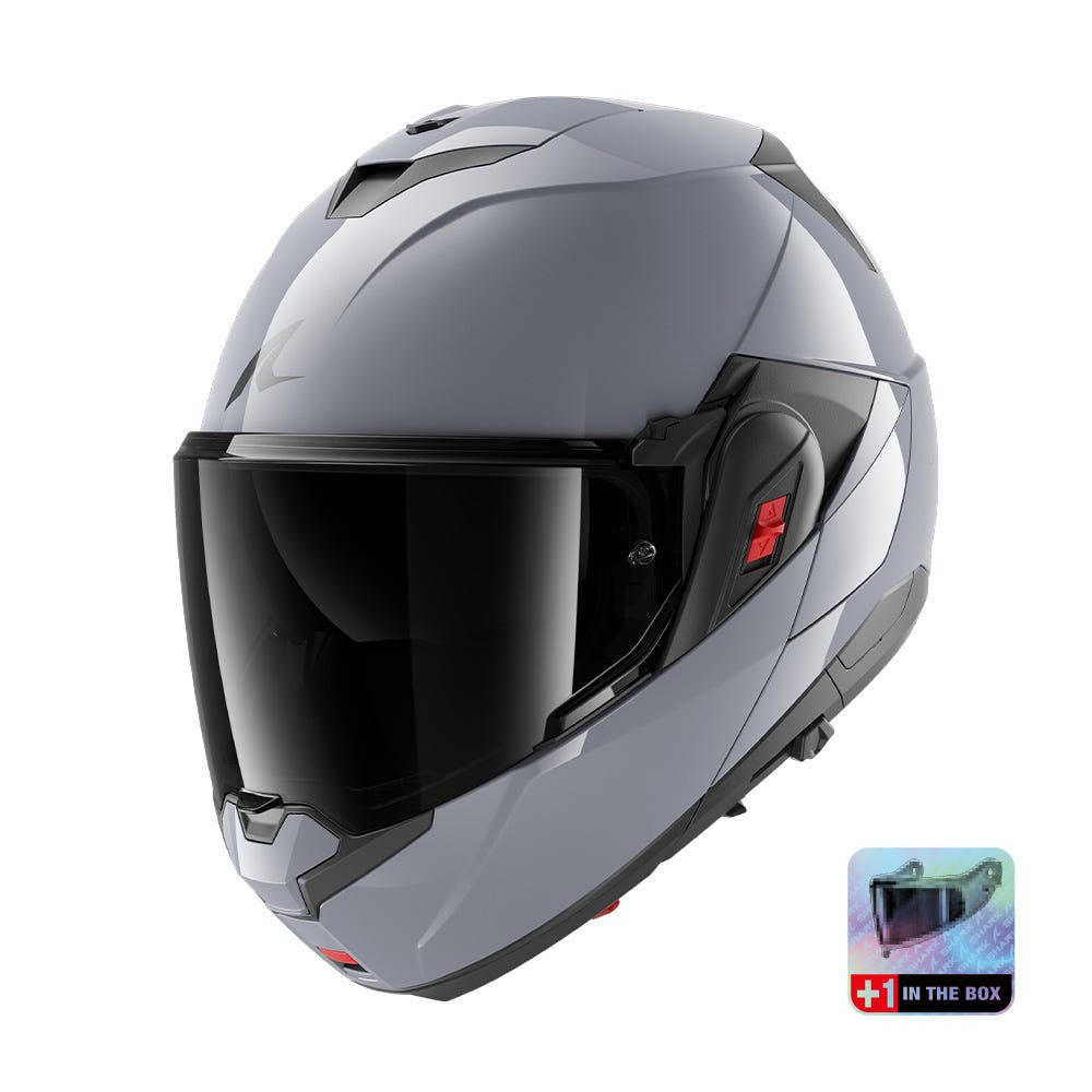 SHARK OXO DARK SHADOW SILVER + VISOR XS