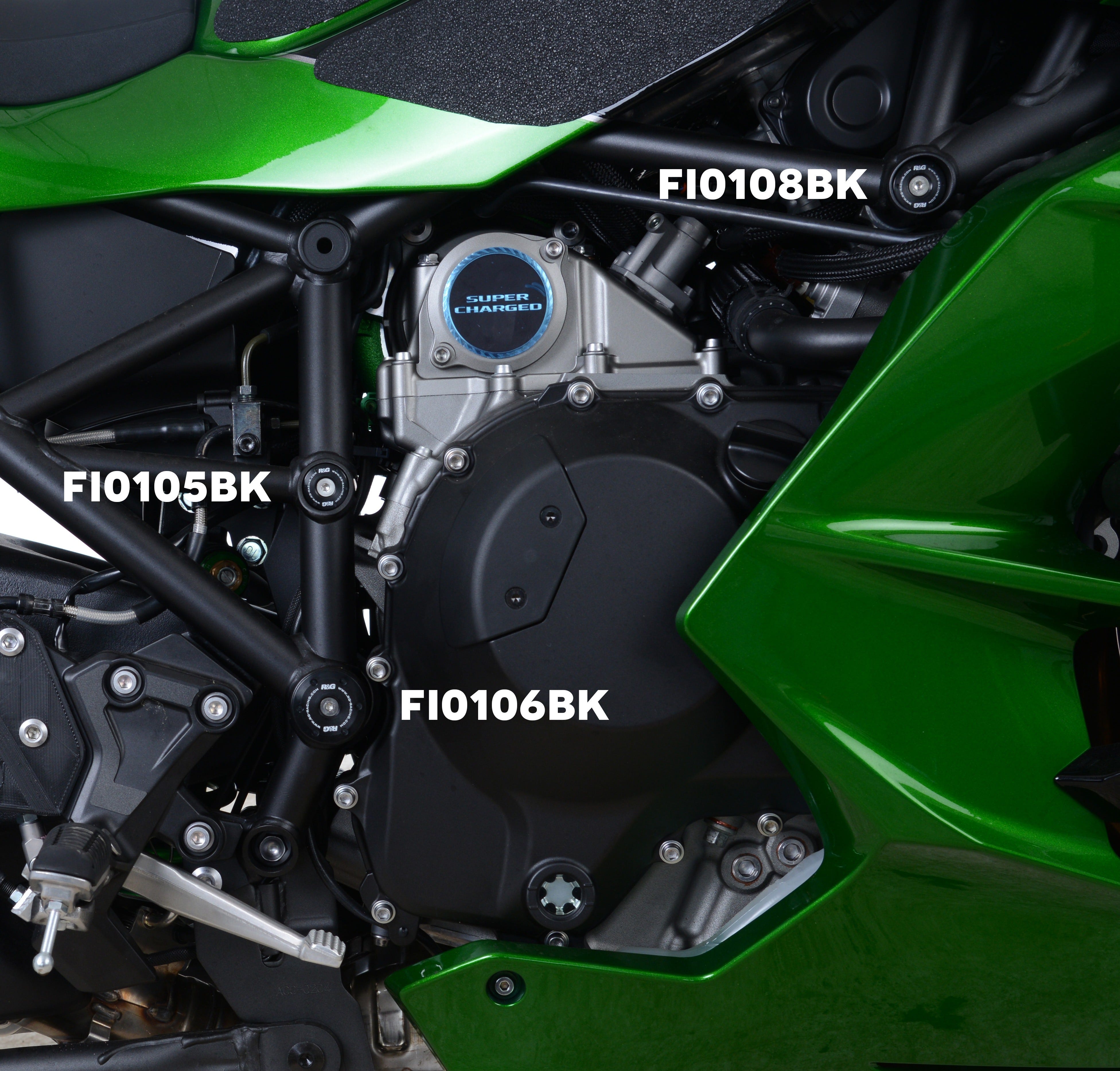 Frame Plug (right side, front, top), Kawasaki H2/H2R/H2SX
