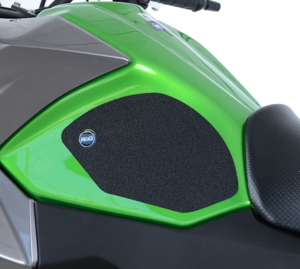 KAWA VERSYS X-250/300 TANK TRACTION GRIPS: BLACK 2-GRIP KIT