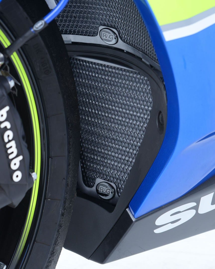 Oil Cooler Guard, LIGHT BLUE, Suzuki GSX-R1000/R '17-