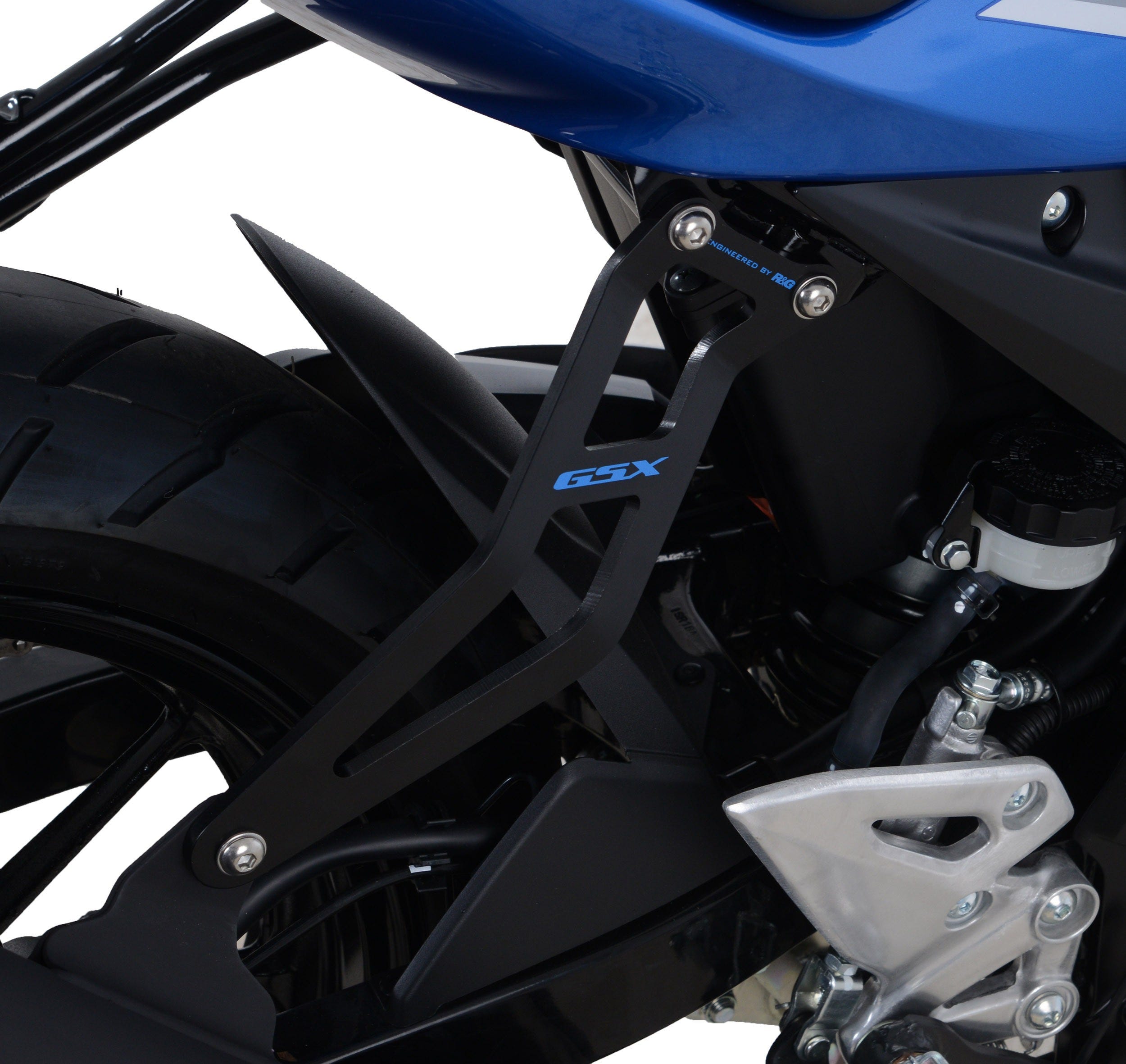 Exhaust Hanger, BLK with red logo,GSX-R125 / GSX-S125