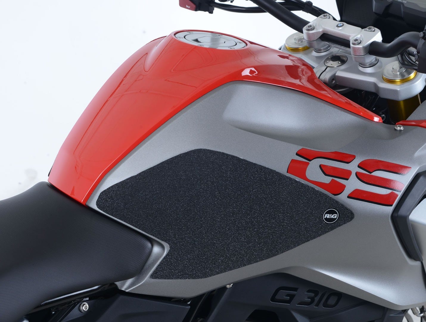 BMW G310GS Tank Traction Grips : BLACK 2-Grip Kit