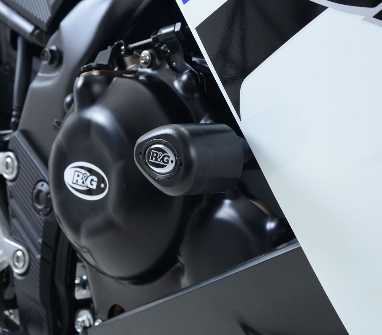 Aero no-cut Frame Sliders, WHITE, Honda CBR500R '16-