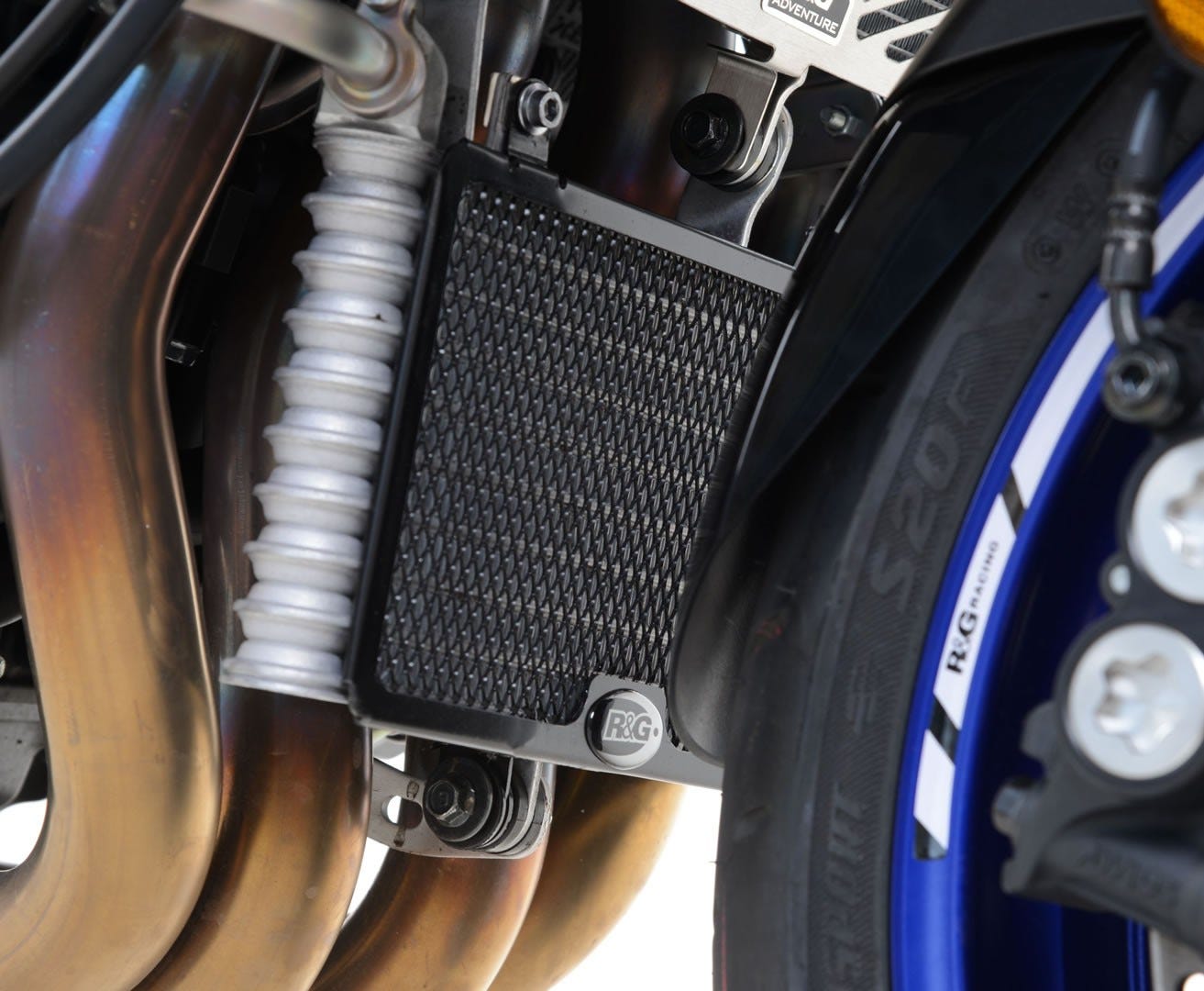 OIL COOLER GUARD DK BLU MT-10