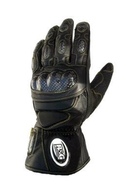 Leather Gloves - BLACK - Size: Medium